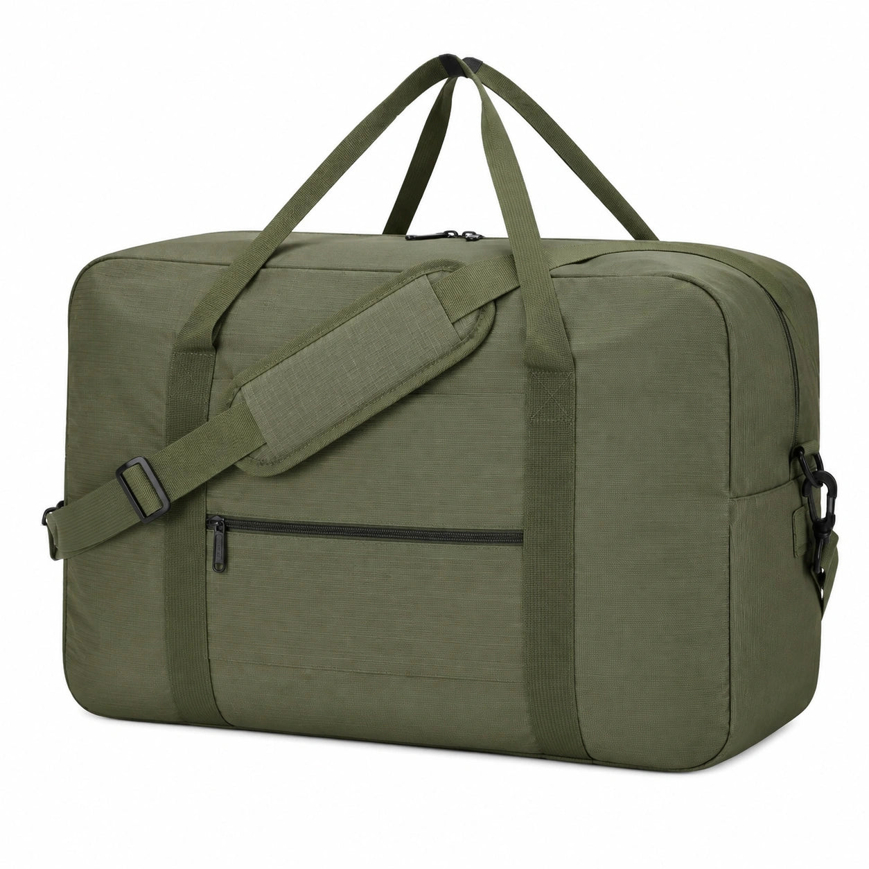 Bolsa de viaje 55 x 30 x 30 cm de poliéster verde con correa ajustable